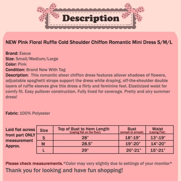 Pink Floral Ruffle Cold Shoulder Chiffon Dress - Picture 8 of 8